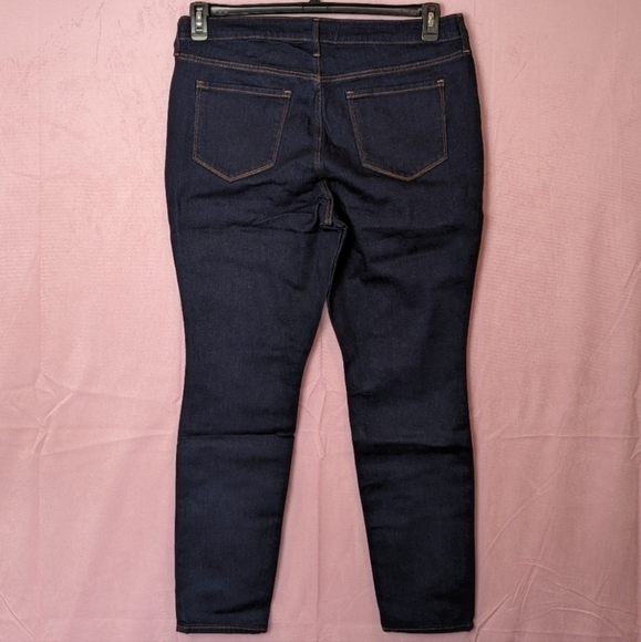 Old Navy Dark Wash Mid Rise Pop Icon Skinny Jeans size 16 - Picture 4 of 9